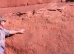 San Juan Hill -- Inscription located at the top of San Juan Hill, Lamont Crabtree Photo